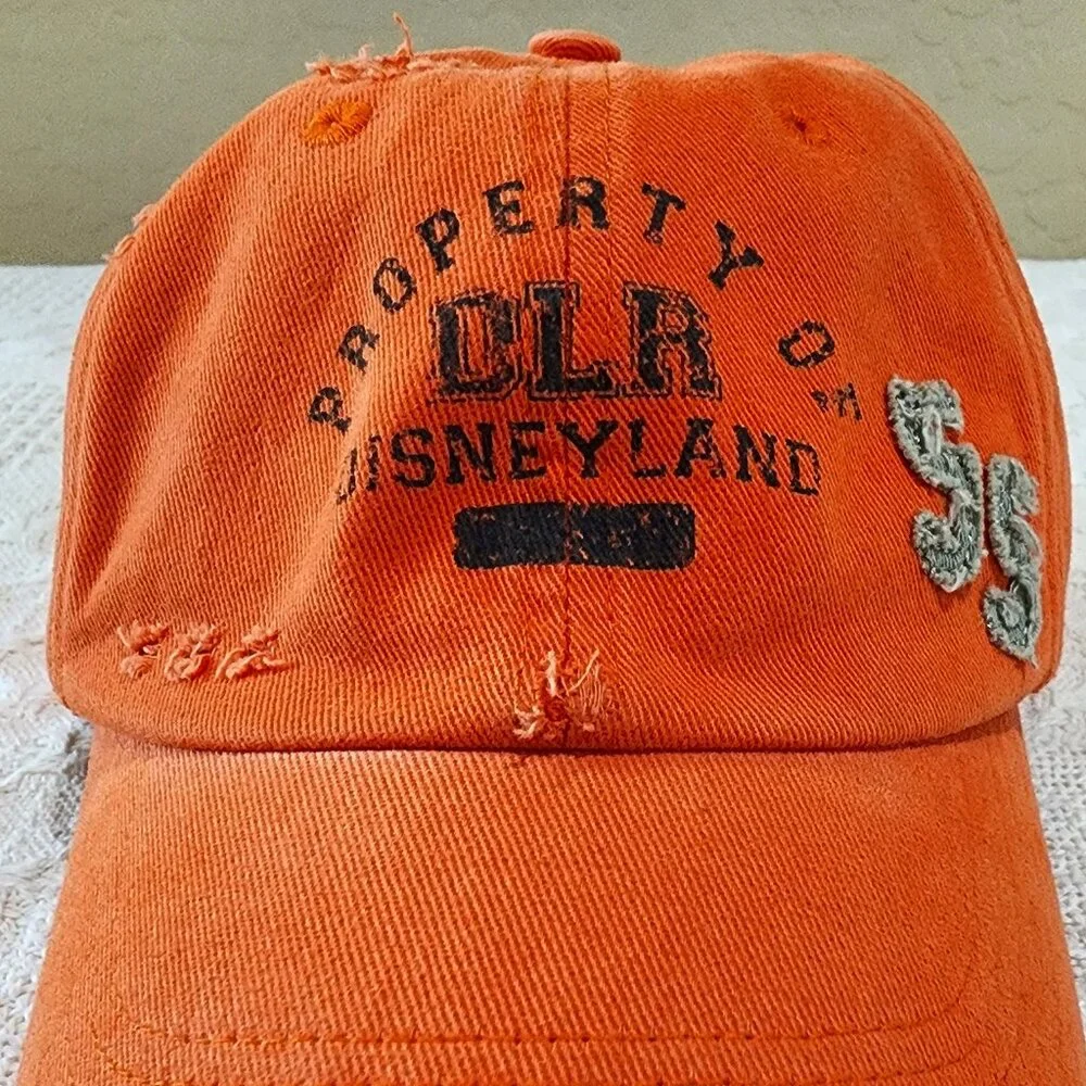 Property of Disneyland DLR 55th Anniversary Orange Adult Baseball Ball Cap Hat